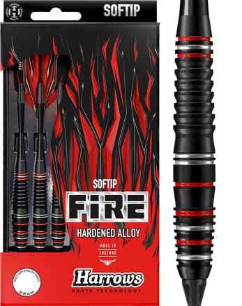 Harrows šipky Fire soft 16g