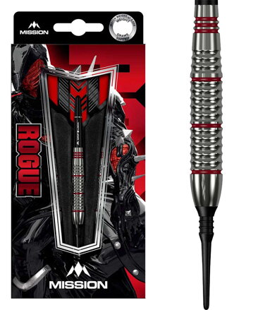 Mission šipky Rogue Brass soft 18g