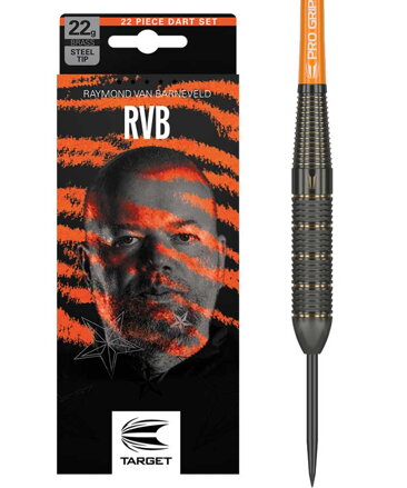 Target šipky Raymond van Barneveld RVB Brass Steel 22g