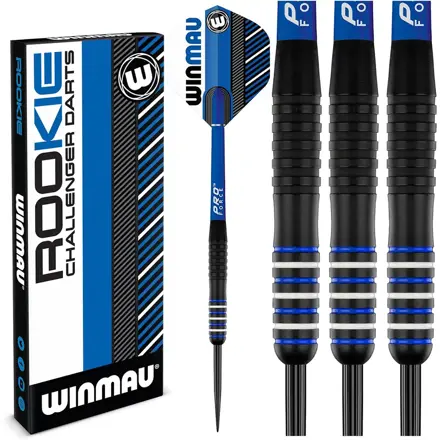 Winmau šipky Rookie Brass Blue steel 20g