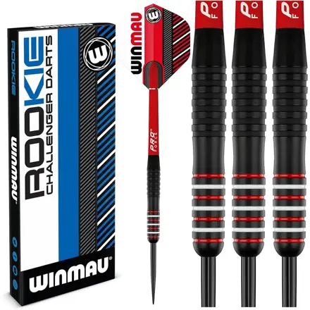 Winmau šipky Rookie Brass Red steel 20g