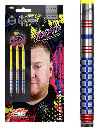 Bulls NL šipky Ricky Evans 90 soft 20g