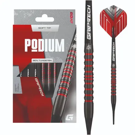 Goat šipky Podium Black & Red soft 20g
