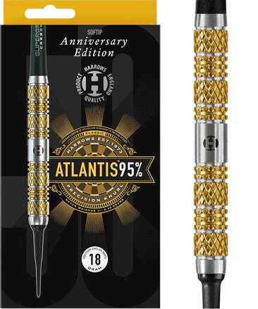 Harrows šipky Atlantis Anniversary Edition soft 18g