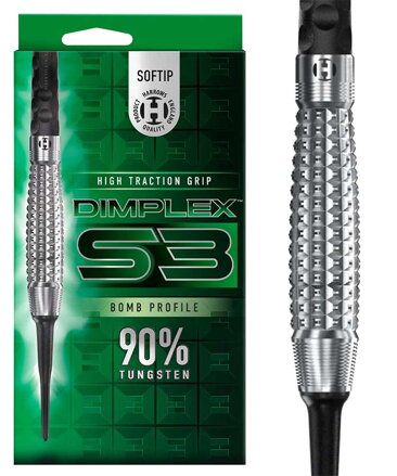 Harrows šipky Dimplex S3 Bomb soft 18g