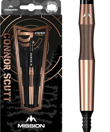 Mission šipky Connor Scutt V2 Bronze PVD Sniper soft 18g