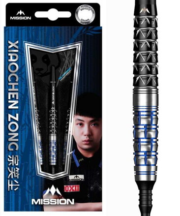 Mission šipky Xiaochen Zong Black & Blue soft 22g