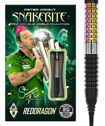 Red Dragon šipky Peter Wright Corra soft 20g