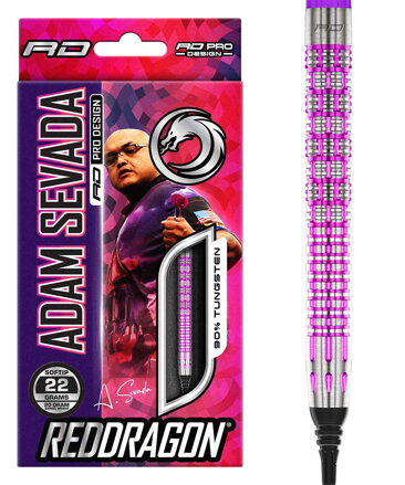 Red Dragon šipky Adam Sevada soft 22g