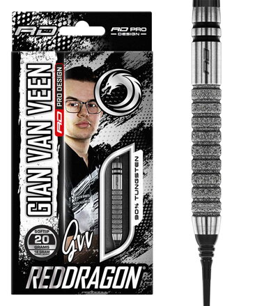Red Dragon šipky Gian Van Veen soft 20g