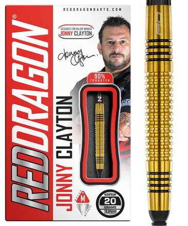 Red Dragon šipky Jonny Clayton Gold soft 20g