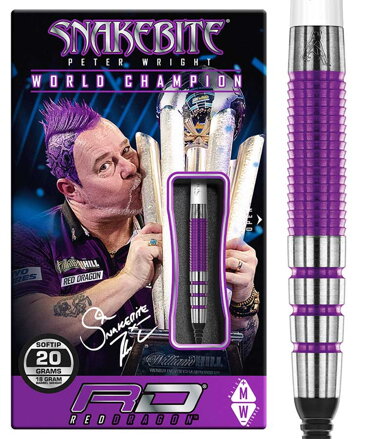 Red Dragon šipky Peter Wright Snakebite PL 15 Medu