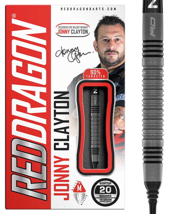 Red Dragon šipky Jonny Clayton Oxide Edition soft 