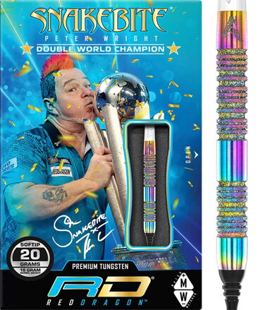 Red Dragon šipky Peter Wright Snakebite Diamond Fusion Spectron SE soft 20g