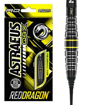 Red Dragon šipky Astraeus Q4X Torpedo soft 20g