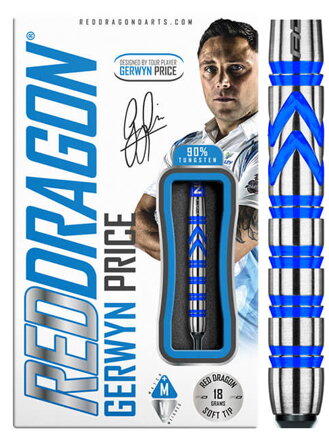 Red Dragon šipky Gerwyn Price soft 20g