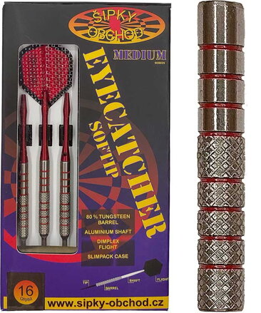 Ruthless šipky Eyecatcher 6 Medium soft 16g