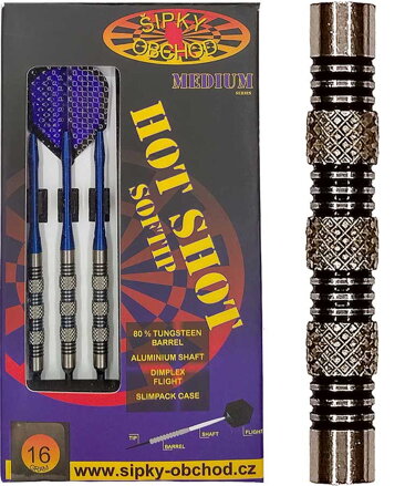 Ruthless šipky Hot Shot 3 Medium soft 16g