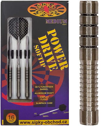 Ruthless šipky Power Drive 4 Medium soft 16g