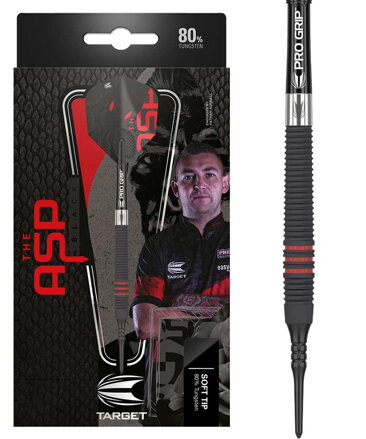 Target šipky Nathan Aspinall Black 80% Soft 18g