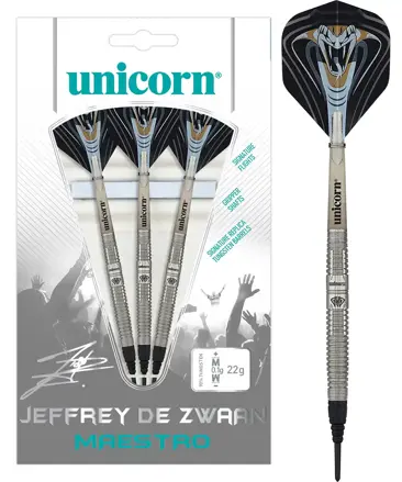 Unicorn šipky Maestro Jeffrey De Zwaan soft 22g