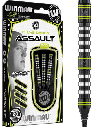 Winmau šipky Assault MvG soft 20g