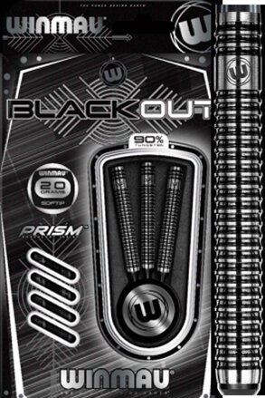 Winmau šipky Blackout soft 20g
