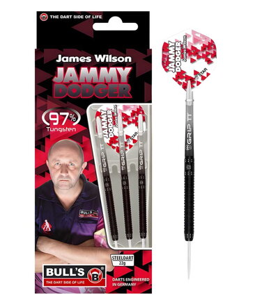 Bulls šipky James Wilson "Jammy Dodger" steel 24g