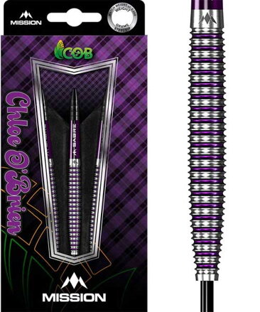 Mission šipky Chloe O’Brien Purple steel 23g