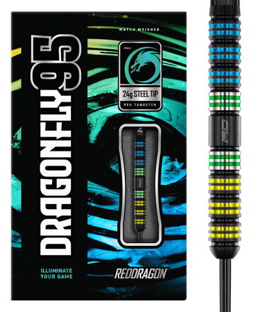 Red Dragon šipky Dragonfly 95 Parallel steel 24g