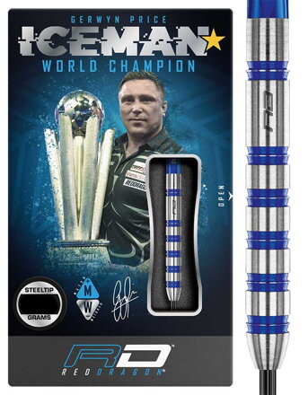 Red Dragon šipky Gerwyn Price Iceman Challenger steel 24g