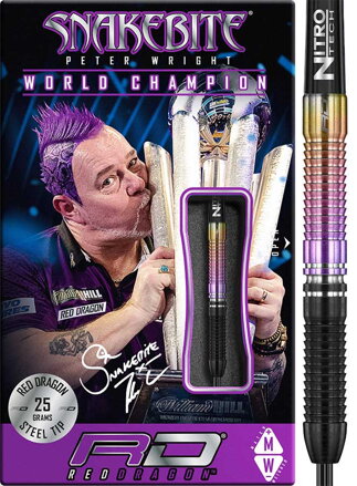 Red Dragon šipky Peter Wright World Champion steel