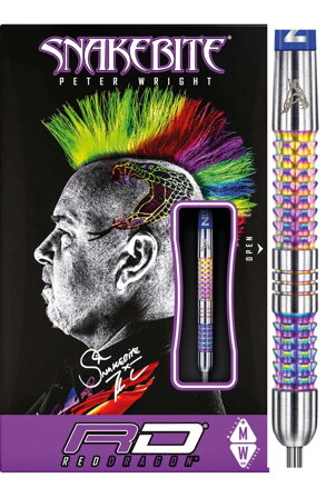 Red Dragon šipky Peter Wright Snakebite Rainbow Ma