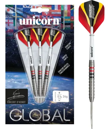 Unicorn šipky Global Vincent D´Hondt steel 24g