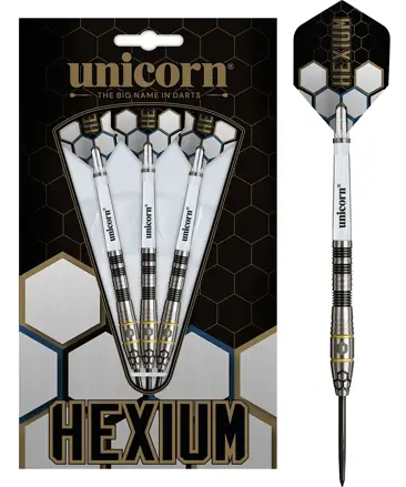Unicorn šipky Hexium Style 1 Black steel 22g
