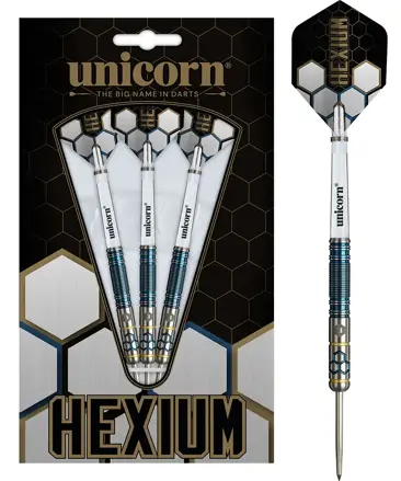Unicorn šipky Hexium Style 2 Blue steel 23g