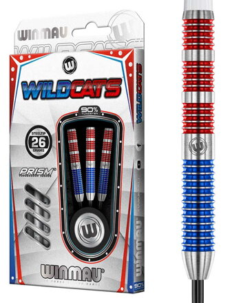 Winmau šipky Wildcats steel 26g