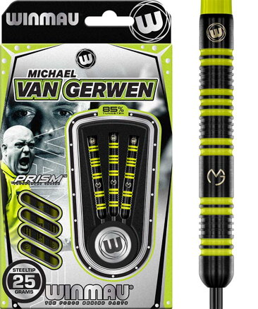 Winmau šipky MvG Pro-Series 85% steel 25g