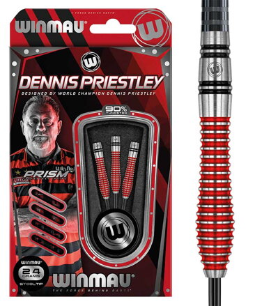 Winmau šipky Dennis Priestley SE steel 24g