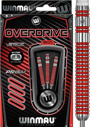 Winmau šipky Overdrive steel 23g