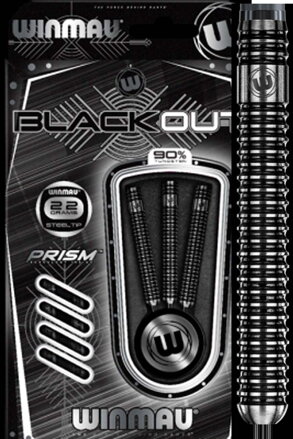 Winmau šipky Blackout steel 28g