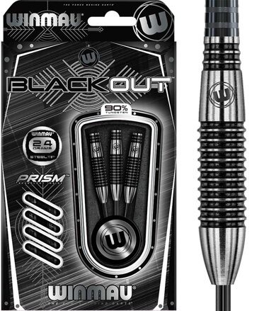Winmau šipky Blackout 1043 steel 24g