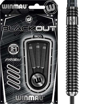 Winmau šipky Blackout steel 21g