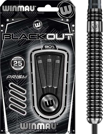 Winmau šipky Blackout steel 25g