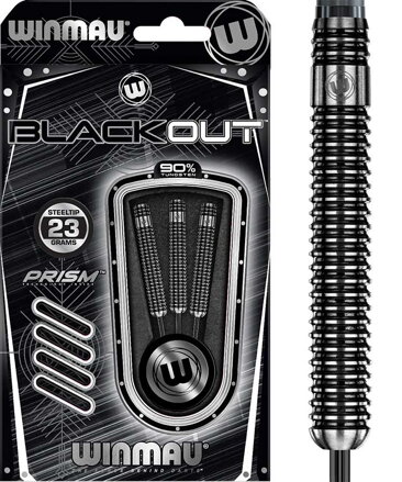 Winmau šipky Blackout steel 23g