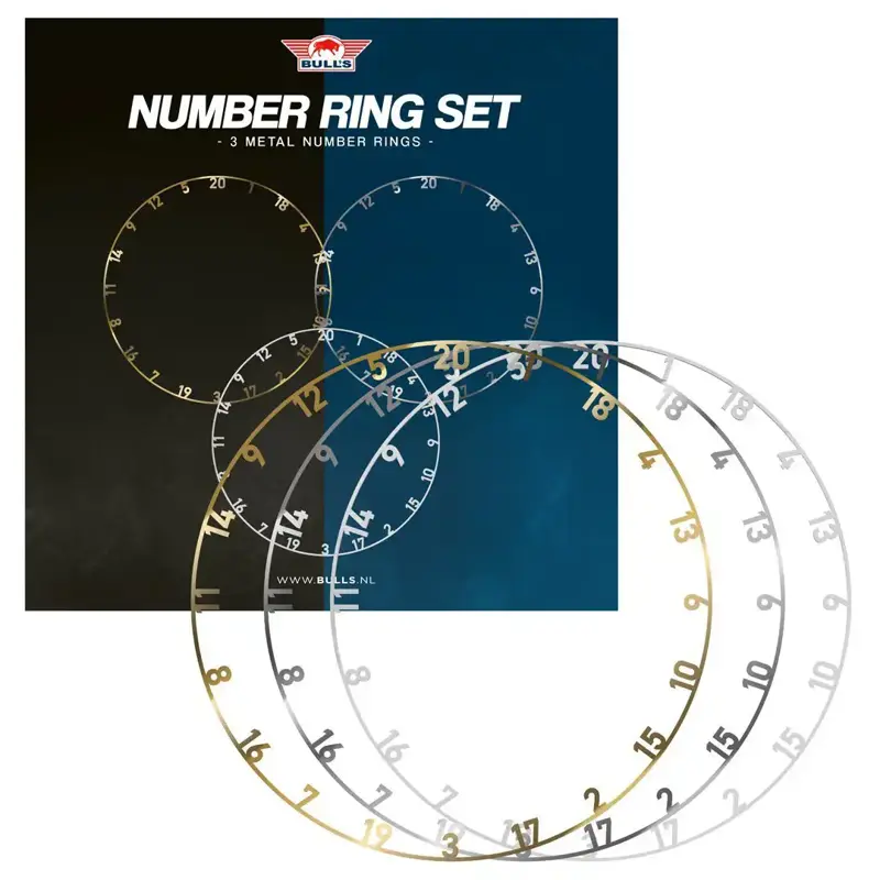 Bulls NL Metal Number Ring Set 3 pcs Bulls NL Metal Number Ring Set 3 pcs