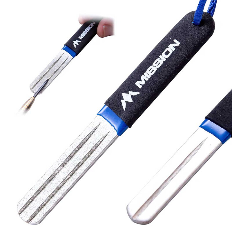 Mission Diamond Point Sharpener Blue
