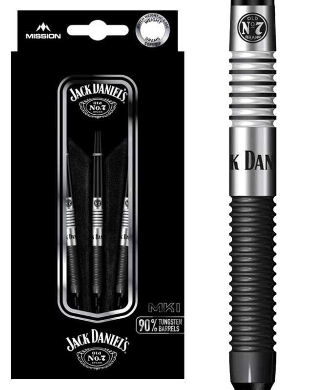 Jack Daniels šipky Black soft 20g Jack Daniels šipky Black soft 20g