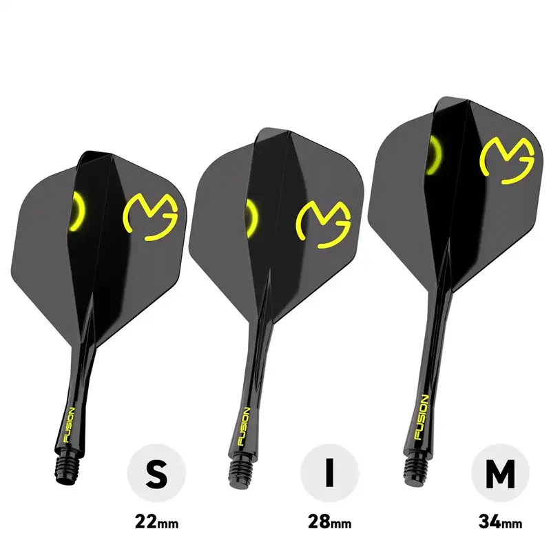 Winmau letky Fusion MvG Design Black & Green No.2