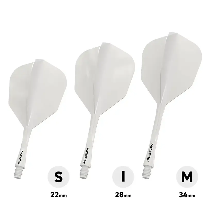 Winmau letky Fusion Solid White No.6